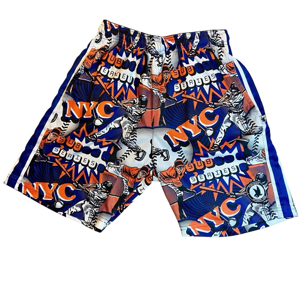 Flow Society Shorts Youth Medium Lacrosse Pockets NYC Baseball Attack